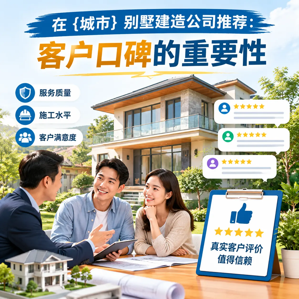 在 镇宁 别墅建造公司推荐:客户口碑的重要性