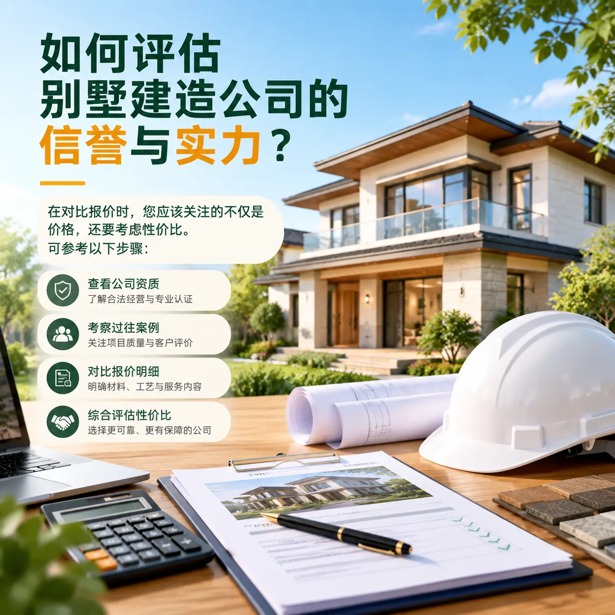 如何评估 镇宁 别墅建造公司的信誉与实力？