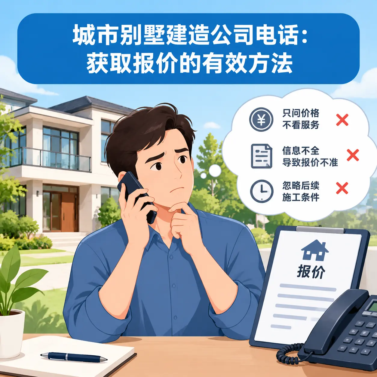镇宁别墅建造公司电话:获取报价的有效方法